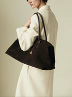 Espresso Suede Club Bag